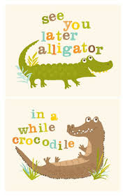 See you later, Alligator wall art, nursery wall decor for children ...