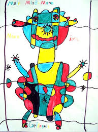 Ausmalbilder joan miró kostenlos drucken für kinder. Grundschule Lahr Sulz Joan Miro Im Kunstunterricht