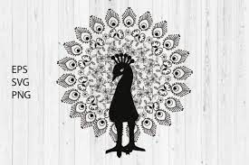Download Peacock Feather Mandala Zentangle Graphic By Paper Switch Creative Fabrica