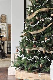 Neutral Rustic Christmas Tree Rustic Christmas Tree Natural Christmas Decor Boho Christmas Decor