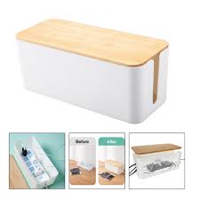 Maybe you would like to learn more about one of these? Marque Generique Boite De Gestion De Cable De Cache Fil De Bandes D Alimentation Elegantes De Bureau A Domicile Blanc M Boite De Rangement Rue Du Commerce