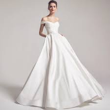 Berkeley Off Shoulder Silk Chiffon Ball Gown With Side Pockets From Anne Barge Fall 2016 Ball Gowns Wedding Ball Gown Wedding Dress Wedding Dress Inspiration