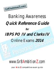 Thursday 11 december 2014, 2:35pm. Banking Awareness Quick Reference Guide 2014 Gr8 Ambitionz