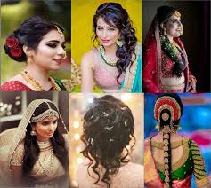 Try this flat hairstyle which is a beautiful combination of indian and spanish style. Bridal Hairstyles For Hair Of Any Length Indian Wedding Hairstyles