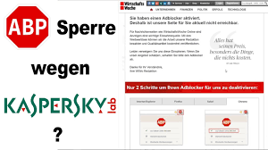 Adblock Sperre Wegen Kaspersky Youtube