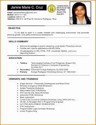 The actress here not only includes her portrait photo and her height. Resume Sample Format In Philippines Valid 6 Example Of Filipino Inside Philippine Job Resume Format Cv Format For Job Job Resume
