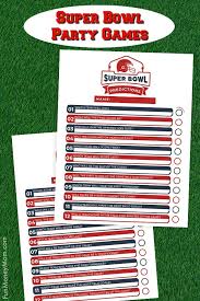 Printable game, printer, paper, pens. The Best Super Bowl Party Games Fun Money Mom