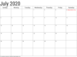 The printable templates of the 2020 printable calendar are available in two formats, including pdf and image formats. 2020 July Calendars Handy Calendars