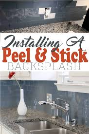 Step by step, learn the materials and tools needed for a glass tile backsplash installation. How To Install A Peel And Stick Tile Backsplash Easy Diy