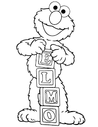 Meet lily chamki and zuzu from china india and south afri go color the gingerbread friends. Elmo Alphabet Coloring Pages Coloring Home