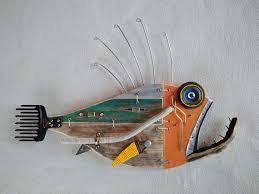 Fish Wall Art Fish Sculpture Handmade Driftwood Etsy Fish Sculpture Fish Wall Art Fish Art