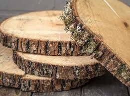 Natural Wood Slices Round Basswood Slabs 9 To 11 Inches Rustic Tree Noah S Boytique Wood Slices Rustic Trees Wood
