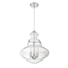 Edford 3 Light Schoolhouse Pendant Vintage Bulb Schoolhouse Pendant Pendant Lighting