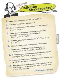  How To Talk Like Shakespeare Shakespeare Lessons Teaching Shakespeare Teaching Literature