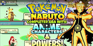 Pokemon Gba Rom English Naruto Ruby With Naruto Anime Character An Powers Mediafire Link Pokemon Anime Characters Gba