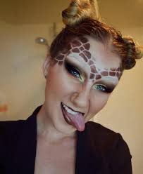 Giraffe Miley Cyrus Makeup Animal Makeup Giraffe Make Up Fantasy Makeup