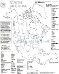 North America Map Maps For The Classroom North America Map America Map Canada Map