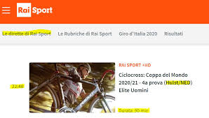 Rai 1 hd in streaming. Dove Vedere In Diretta La Prova Di Coppa Del Mondo Di Ciclocross Hulst Pianeta Mountain Bike