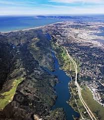 San Andreas Fault And Crystal Springs Reservoir Fills The Linear Valley Along The Fault San Andreas Fault Aerial Photograph San Andreas