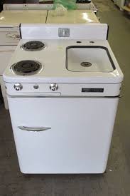 vintage stove and icebox and sink combo