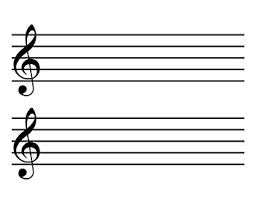 Get free printable extra large size staff paper for music notation. Blank Sheet Music Landscape Kid Sizes Treble Clef