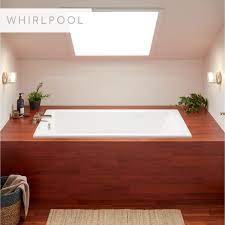 5 ideas to update and add value to a bathroom with a fibreglass shower, tub or corner shower enclosure via tile, wainscoting, hotel style. 60 X 32 Sitka Acrylic Drop In Whirlpool Tub White Bathtubs