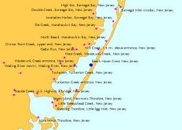 Map Of Jersey Shore Holidaymapq With Regard To New