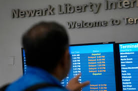 Snow, ice storm cancels 1,100 flights at Newark airport. Nearly 10K flights grounded nationally.