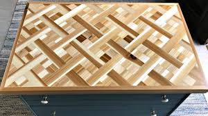 Birch table top project panel: Diy Wood Mosaic Table Top Abbotts At Home
