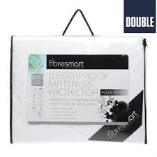Fibresmart Plush Waterproof Mattress Protector Double Bed Fully Fitted Waterproof Mattress Designer Clothes For Men Mattress Protector