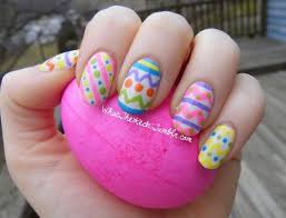 Bunny Chicks Polka Dots Glittery Images Easter Eggs Flowers Rabbits And Smiley Faces Can Be Draw Easter Nail Art Designs Easter Nail Designs Easter Nails