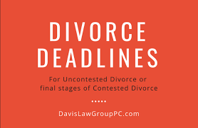 In virginia, a divorce formally begins when one party files a complaint with the court. Important Divorce Deadlines
