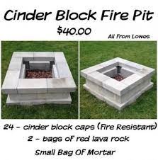 Make an opening air to get into the pit by turning one of the blocks at a slight angle. 68 Trendy Ideas Landscaping Ideas For Backyard Patio Cinder Blocks Cinder Block Fire Pit Outdoor Fire Pit Backyard Firepit Area