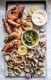 Grilled Seafood Platter Recipes Grilled Seafood Seafood Platter Food Platters
