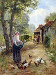Farmyard Scene By Ernest Walbourn Farm Art Art Painting Art