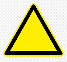 The symbol consists of a black exclamation point in a yellow equilateral triangle with a bold, black outline. Clipart Info Yellow Triangle Road Sign Png Transparent Png 190621 Pinclipart