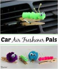 Diy Car Air Freshener Pals Darice Manualidades Proyectos Pompones