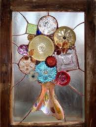 Recycled Glass Art Glass Dishes And Vase By Alison Alisonsstainedglass Com Window Art Mosaic Art Stained Glass Art