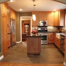 Honey Oak Trim Design Ideas Pictures Remodel And Decor Kitchen Design Small Kitchen Flooring Rustic Modern Kitchen