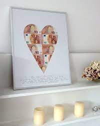 Ihre glückwunschkarte zur silberhochzeit soll etwas ganz persönliches werden? Geldgeschenke Originell Verpacken Mit Einem Passepartout In Herzform Gut Geeignet Geschenke Geldgeschenke Hochzeit Basteln Geldgeschenke Originell Verpacken