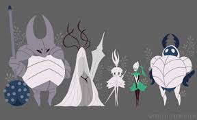 The Five Great Knights Of Hallownest Hollow Art Knight Knight Art