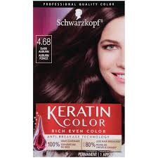 Amazon.com : Schwarzkopf Keratin Color Permanent Hair Color Cream, 4.68  Dark Auburn, 1 Kit : Beauty & Personal Care