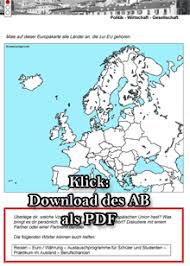 Die arbeitsblätter sind für den einsatz an schulen und für. Arbeitsblatter Zur Eu Europaische Union Lehrerfreund