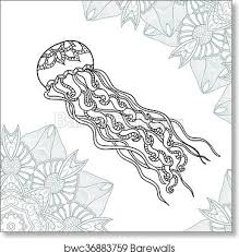 You can now print this beautiful jellyfish with tribal pattern adults coloring page or color online for free. 23 Abstract Coloring Pages Animals Jellyfish