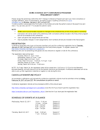 1 SCMS CHICAGO 2017 CONFERENCE PROGRAM PRELIMINARY DRAFT REGISTRATION  CANCELLATIONREFUND POLICY SCHEDULE OF EVENTS AT A GLANCE
