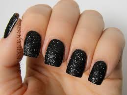 Black And Gold Glitter Toe Nails Pin On Nails