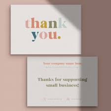 Insert a photo, change font. Thank You For Your Order Cards Business Stationery Business Etsy