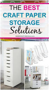 Large long double work tables for wiring projects and area for supplies with direct over head lights. Craft Paper Storage 9 Genius Ways To Store Your Craft Paper