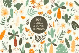 Pngtree provide safari junglesafari jungle in.ai, eps and psd files format. Jungle Safari Portrait Animals Set In Illustrations On Yellow Images Creative Store