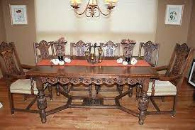 Jacobean is a term used to cover all english style furniture from the reign of king james,to king james ii. Antique 1920 S Jacobean Style Dinning Room Set 6 900 00 Picclick